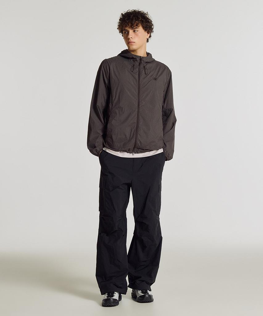 Nyuballanseu Nbntg21513 / Uni Frozen Cotton-Like Cargo Wide Pants (Black)