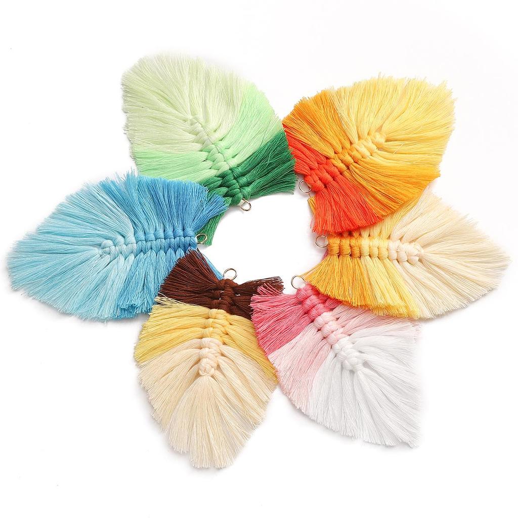 Tassel Woven Pendant Charm for DIY Bag Keychain Accessories