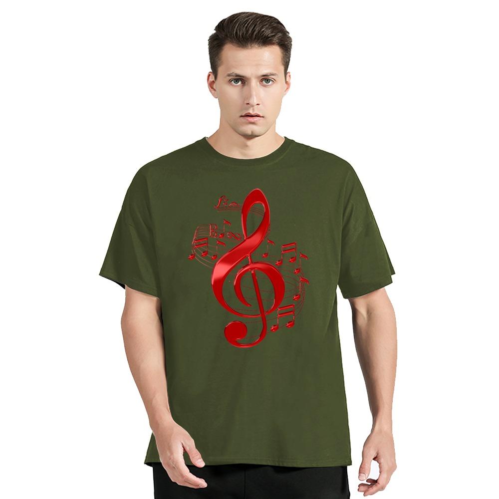 Summer Men's Clothing Music Note T-shirt Funny Print New Hip Hop Tshirt Fashion Casual Streetwear Tops O-neck Polyester T Shirt
