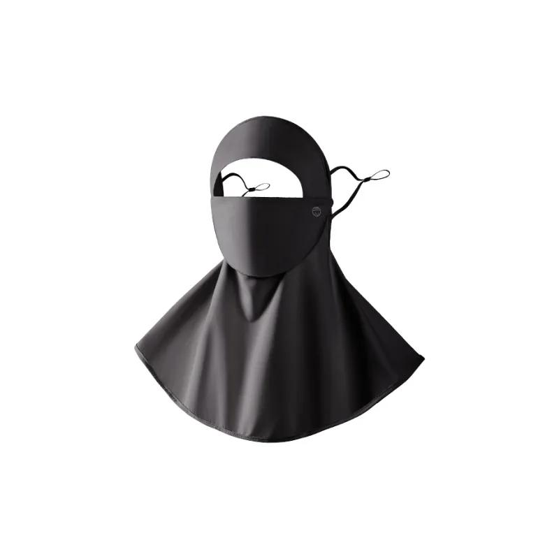 

Face Gini Neck Protection Sunscreen Mask Drinking Water Version Summer UV Protection Breathable Sunshade Mask Men чорний