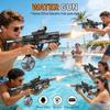 Simulated Firing with Recoil Electric Water Gun Toys Full Automatic Sensor Lights Water Pistol Summer Outdoor Games for Children