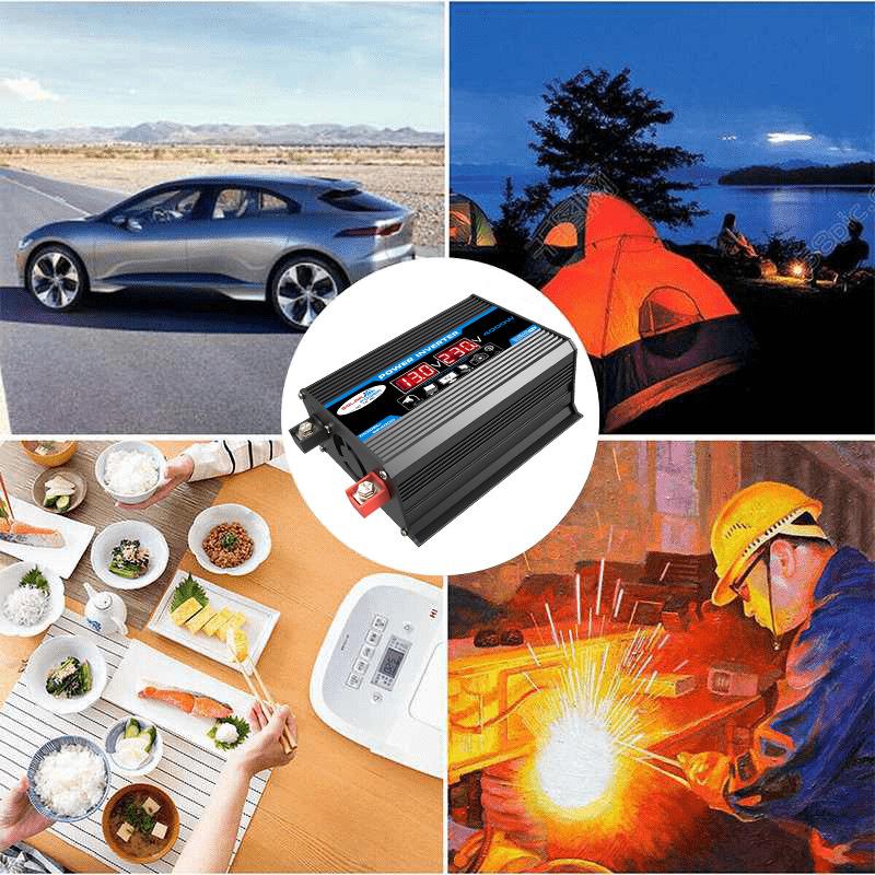 12V-220V/110V 300W Car & Home Inverter with Dual USB and Display