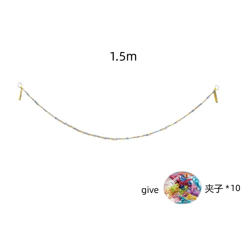 Bohemian Cotton Hanging Storage Chain With Metal Clips Plush Doll Organizer Wall Display Holder For Stuffed Animals