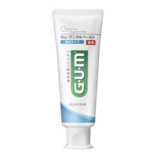 GUM Dental Paste, Medicated, Refreshing Type, Standing, 120g