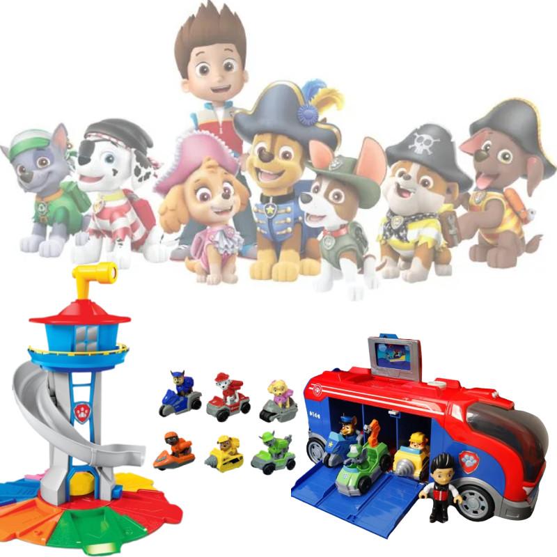 Cute Dog Themed Pullback Bus Toy 32.5cm Bright Colors For Kids Learning Fun