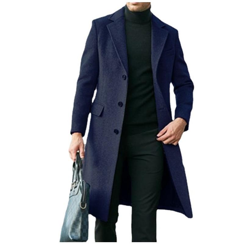 Order Surge New Thick Woolen Men's Coat Fashion Coat Wish Casual