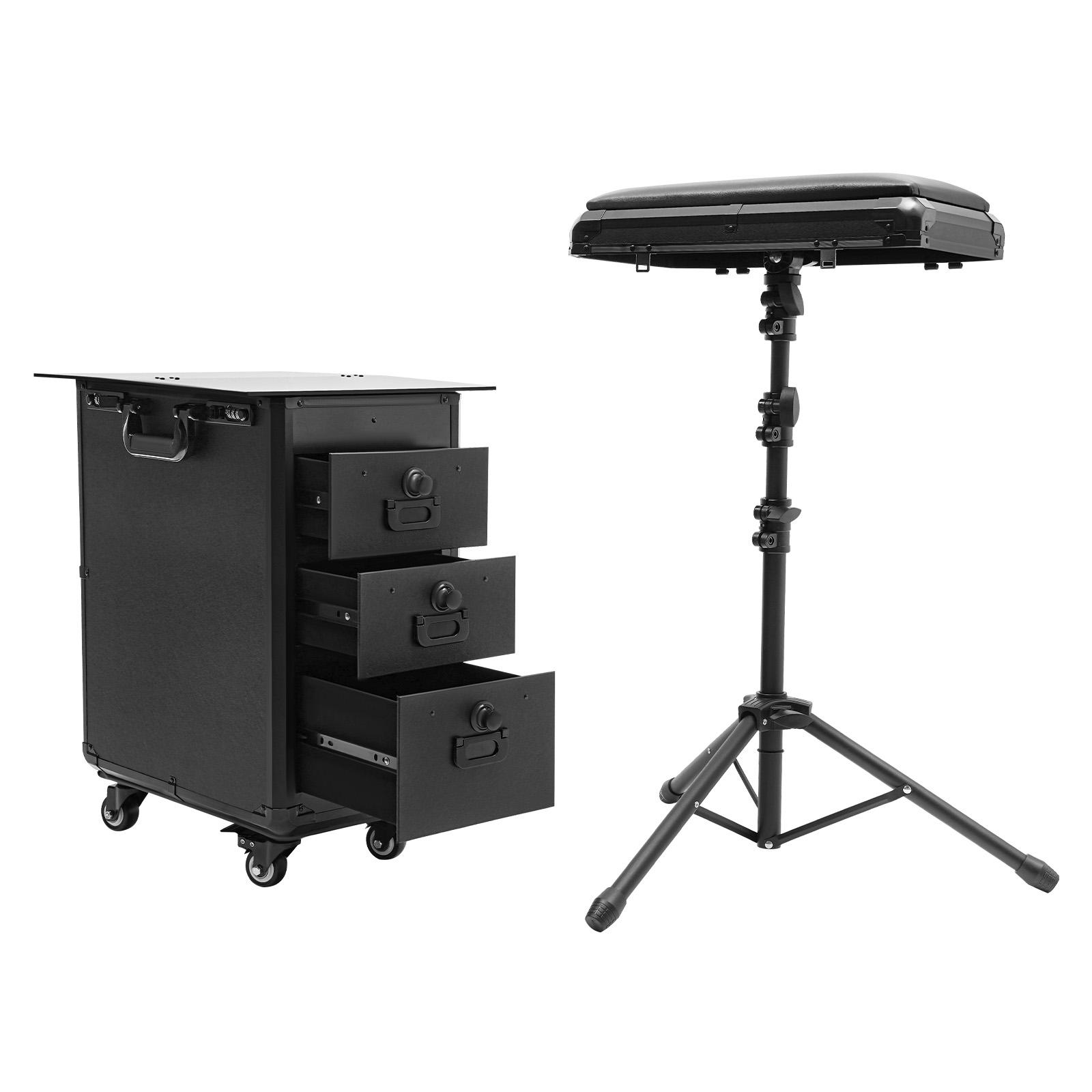

Professional 3-Drawer Rolling Makeup Case with Lock, 20kg Capacity Mobile Beauty Cart on Wheels for Makeup Artists Travel
