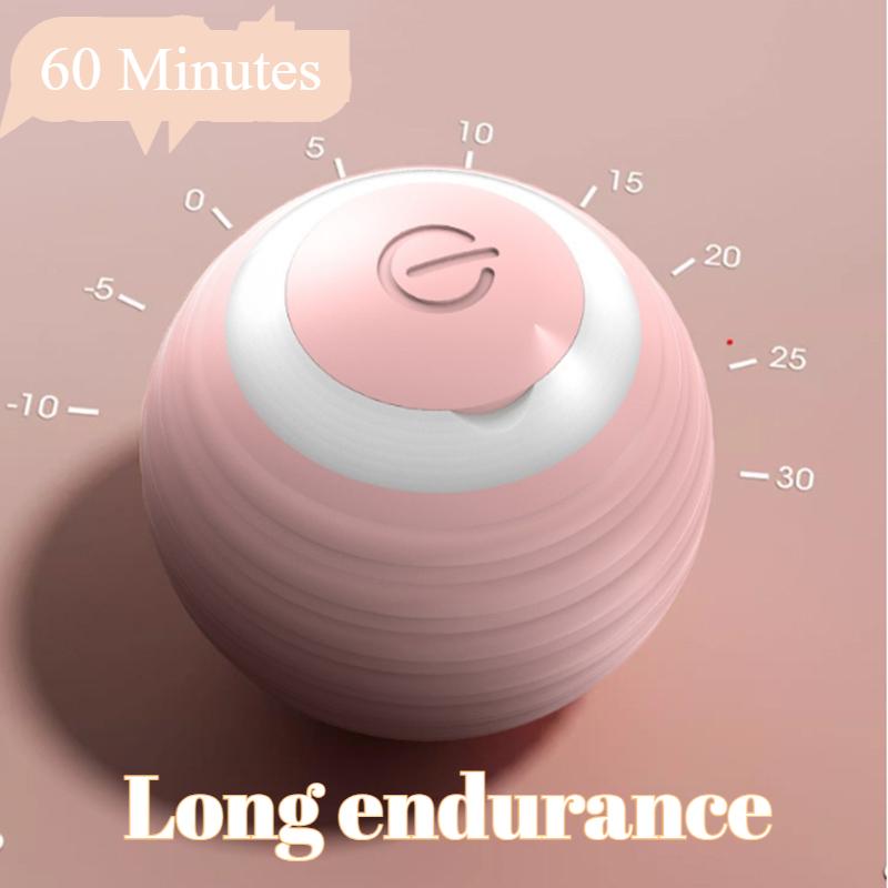 Automatic Rotation Cat Toys Interactive 42MM Intelligent Awakening Animal Toy Game Food Grade Rolling Ball Bite Resistant Companion Toys Pet Products