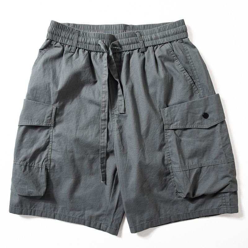 Cargo Shorts Men's Summer Fashion Brand Trendy Large Pocket All-Match Middle Pants Japan fashion Loose Straight Cotton Shorts Fashion