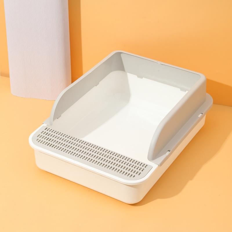 

Ящик для кошачьего туалета, большой кошачий туалет, полузакрытый, с защитой от брызг, принадлежности для маленьких кошек, песочница для кошек