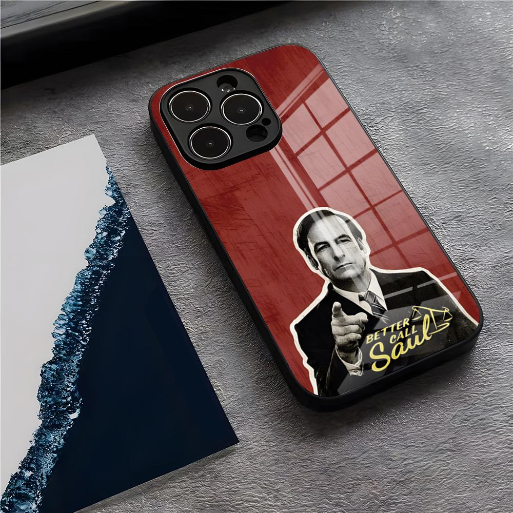 Tv B-Better Call Saul Phone Case For IPhone 17 Pro Max 15 Pro 16 14 Plus 12 13 Mini 11 Pro Shockproof Glass Cover iPhone16