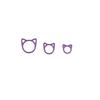 Multicolor Cat Head Metal Buckle for Sweater Crochet and Knitting DIY