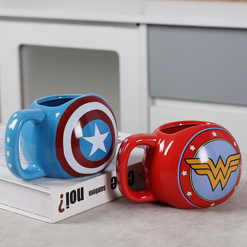 Tazza Grande in Ceramica Avengers Spider-Man Hulk Thor Iron Man Marvel Tazza da Caffè Regalo