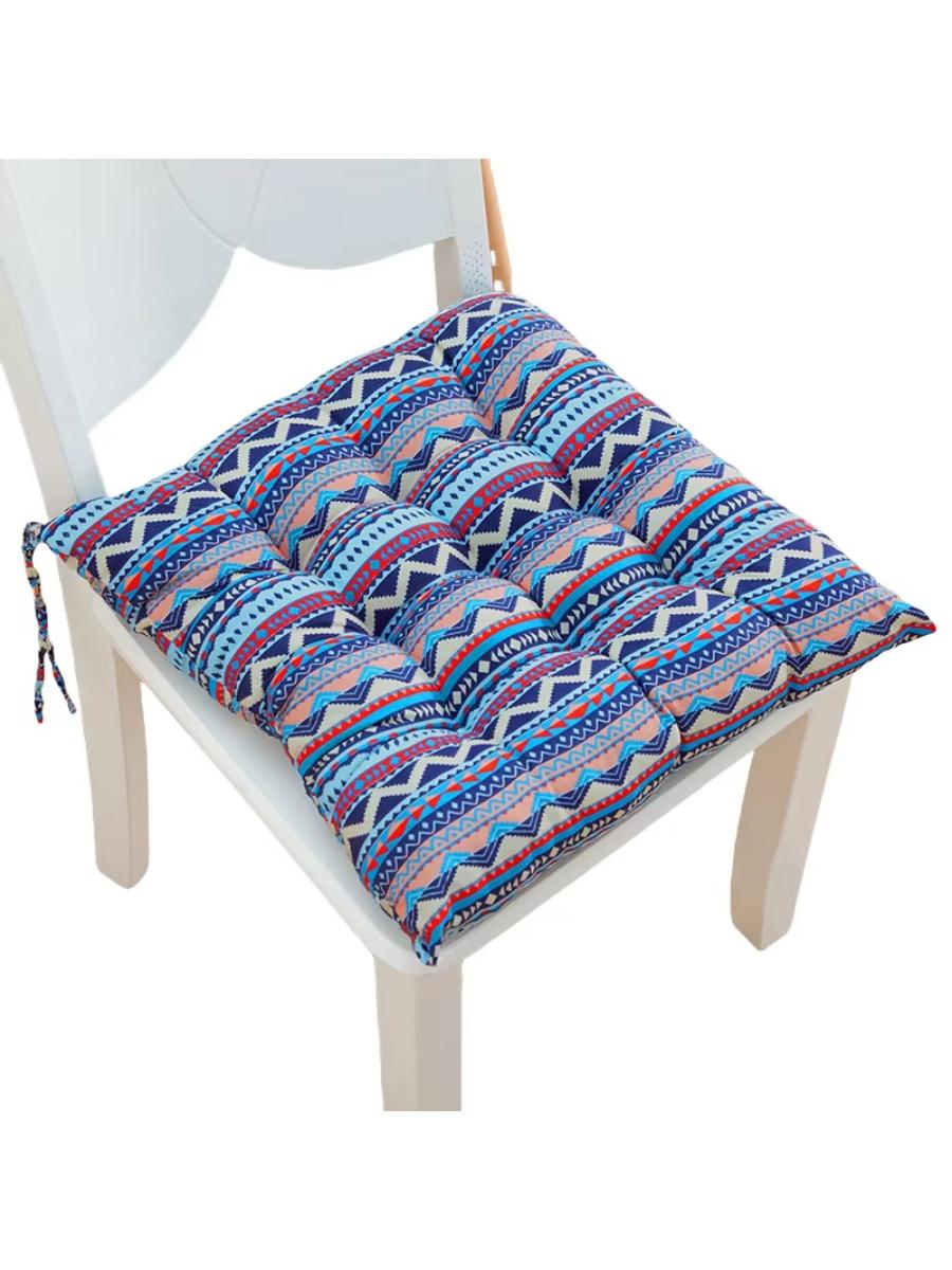 Напольная подушка в японском стиле Школьная классная комната Стул Сиденья Квадратная подушка для сиденья Медитация Большая напольная подушка Сиденье Дом 40x40cm синий