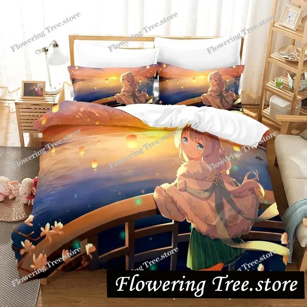 Honkai Impact 3 Bedding Set Single Twin Full Queen King Size Game Anime Bed Set Aldult Kid Bedroom Duvetcover Sets 3D Print