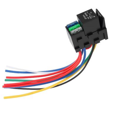 Robuster 12V 3-Wege 5-Pin SPDT Sicherungsrelais-Kit 40 Amp für Auto LKW Marineboot-Nutzung mit vorverdrahteter farbcodierter Einrichtung
