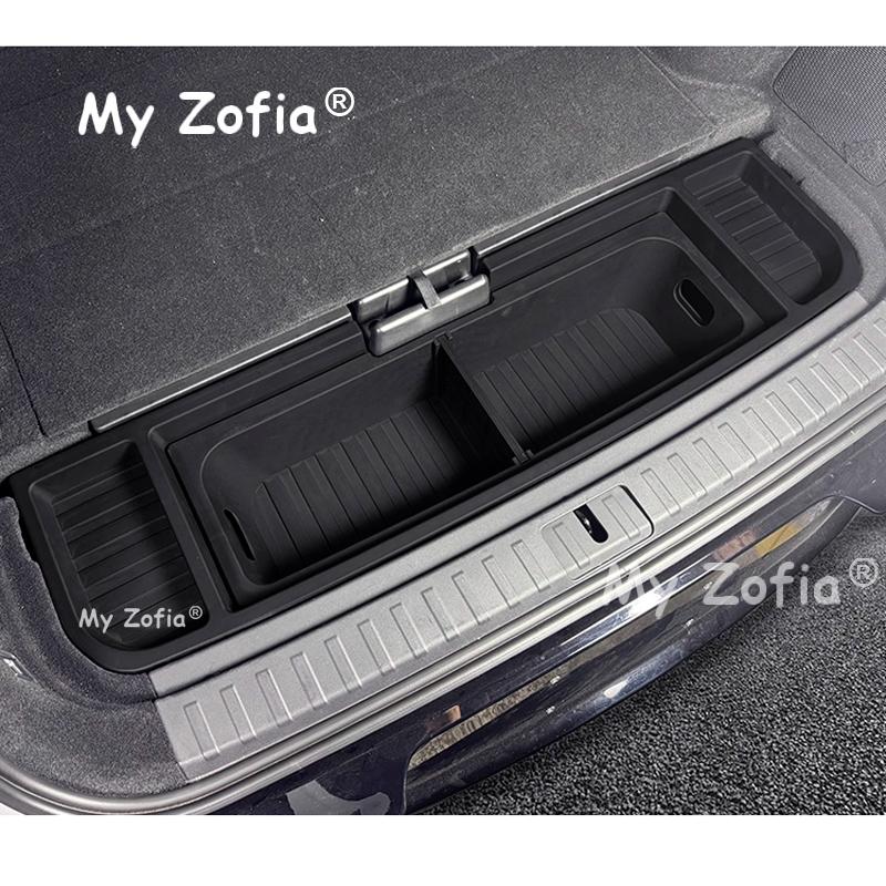 For Zeekr 7x 2025 2026 Car Rear Trunk Organizer Box Expand Storage Customized Large Capacity Spare Gap Filler Accessories