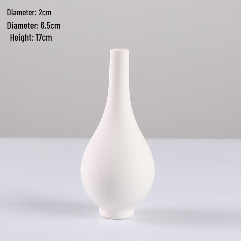 Handmade Ceramic Vase for Water Marbling and DIY Painting Activities