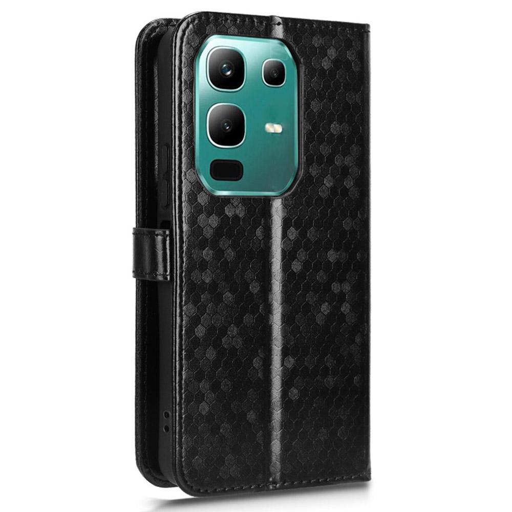 For Infinix Note 50x 5G Wallet Case Dot Pattern Imprint PU Leather Phone Cover