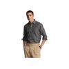 Polo Logo Embroidered Print Point Collar Long Sleeve Shirt Men Shirts Dark-Gray 710787367-003