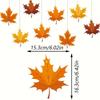8 Stück Herbst Erntedank Ahornblatt Hängedekoration, Herbst Erntedank Anhänger, Hängedekoration