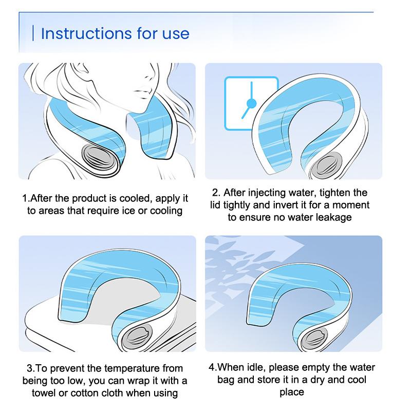 Nacken-Eispackung-Wickel für Schultern, Wiederverwendbare Kaltpackungen für Verletzungen, Schwellungen und Schmerzlinderung