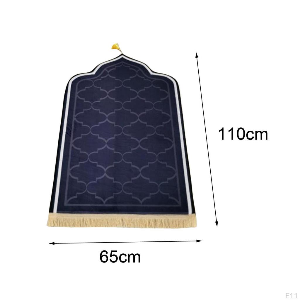 Elegant Prayer Rug ,Worship Carpet Mat ,Doormat Floor Mat, with Tassel ,Area