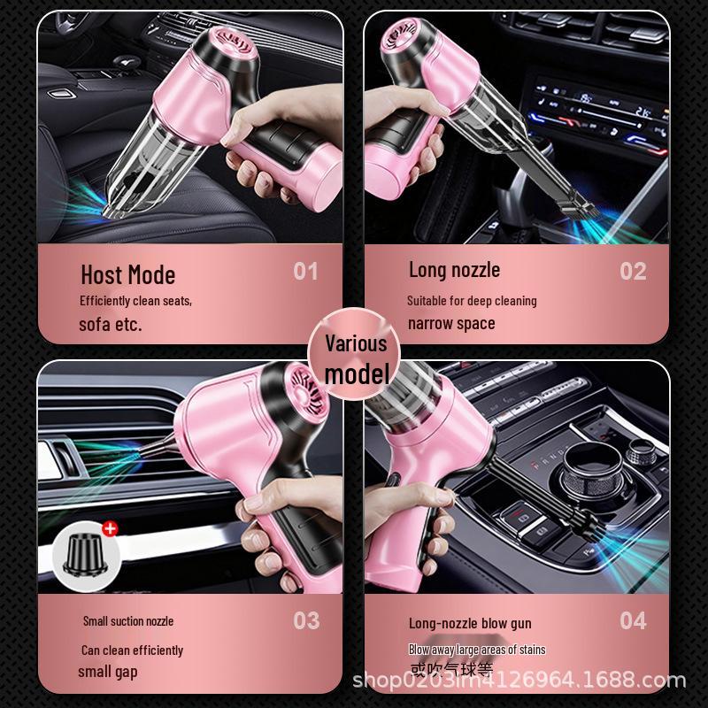 High-Power Wireless Vacuum Cleaner for Car, Home, and Window/Sofa Gaps