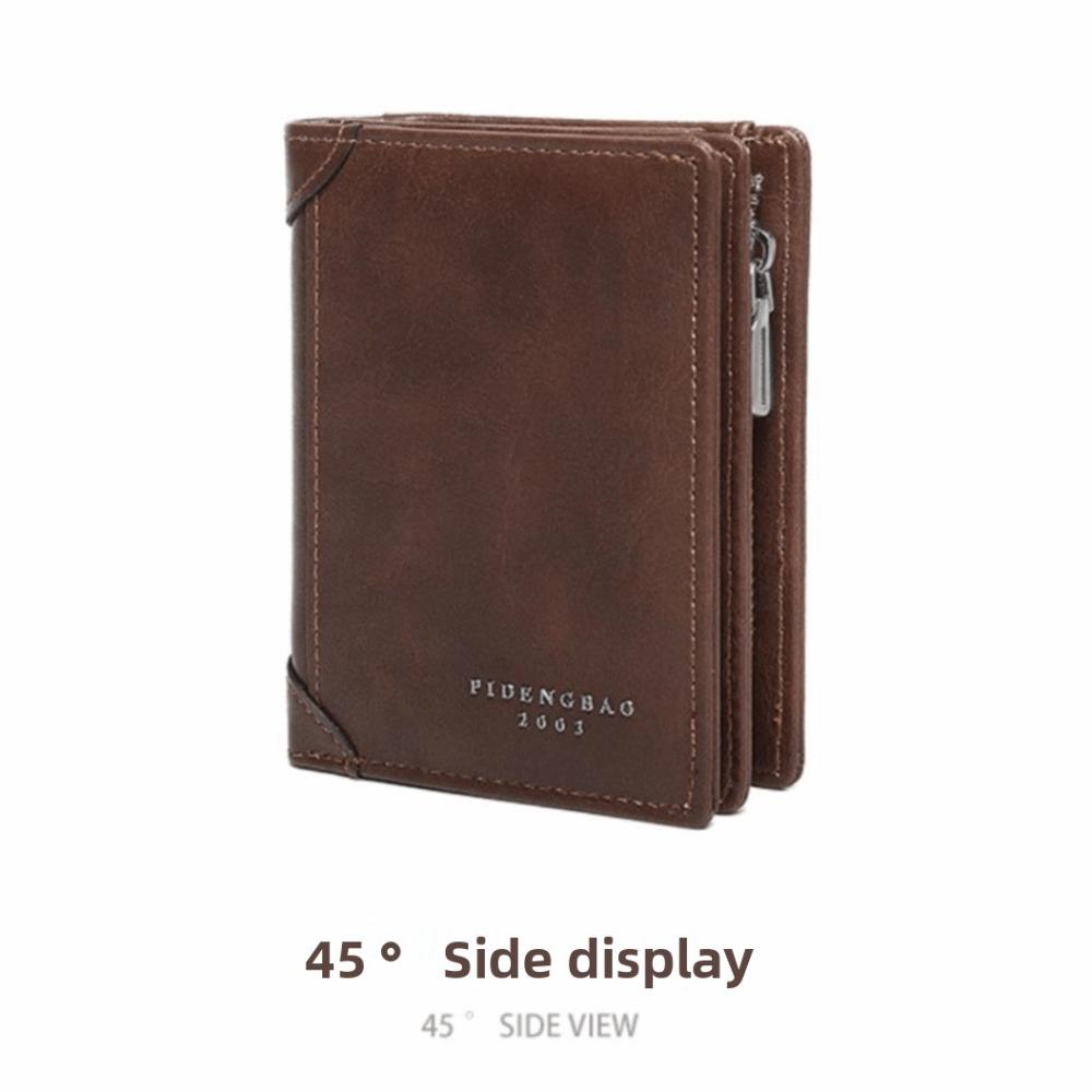 ID Credit Card Men Clutch Bag Short Card Holder Casual Coin Purse Travel