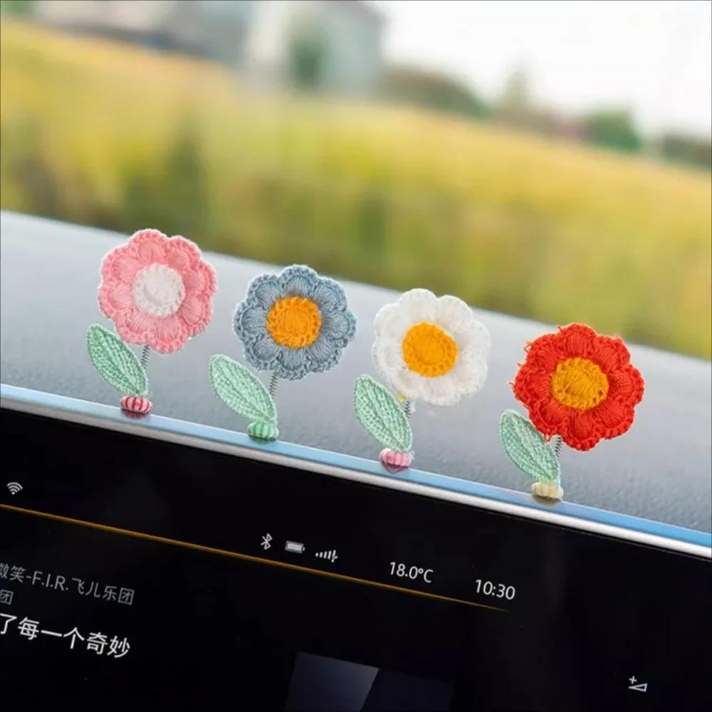 2025 Hot Window Sill Decor Creative Healing Series Cute Flowers Center Console Window Side Interior Products Cute Flowers Bloom