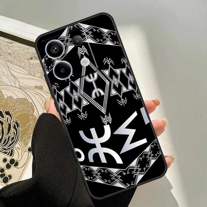 Amazigh Berber Symbol Case For Xiaomi Redmi Note 14 12 11 9 10 13 Pro 9S 10S 11S 12S Redmi 13C 10C 12C 14C Cover