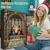 Renaissance Holy Family Advent Calendar 24-Day Christmas Countdown Box with Biblical Nativity Scene Ornaments Holiday Decor for Kids And Family