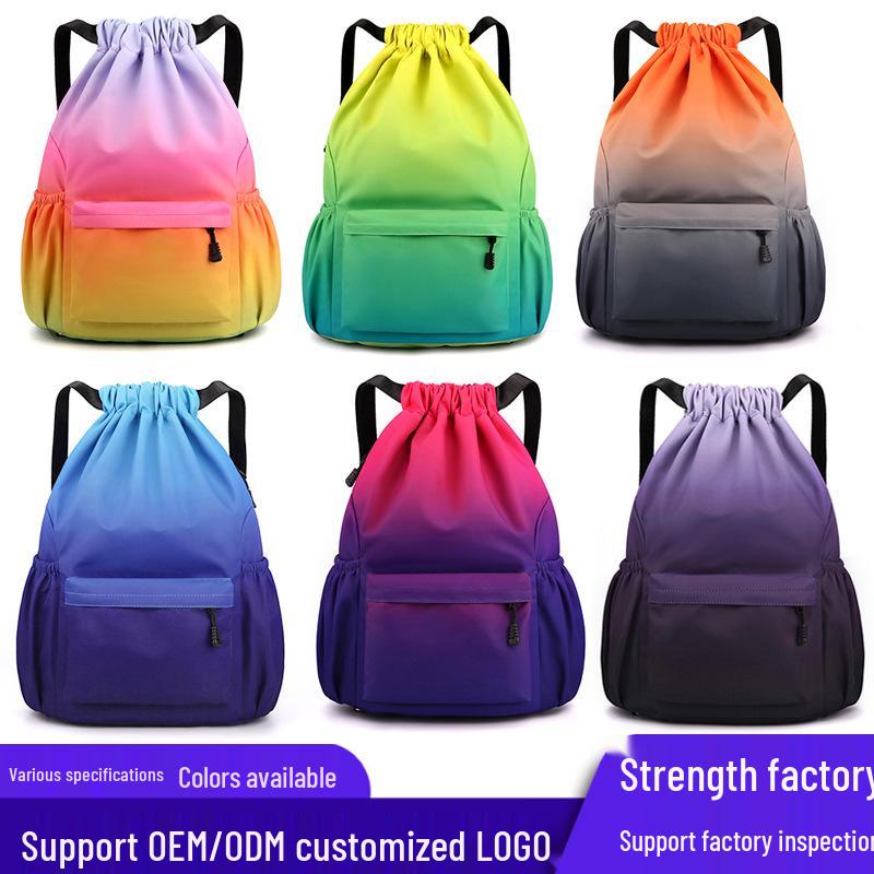 Basketball Rucksack mit Kordelzug - Unisex Doppel-Schulter Sport-Gymnastiktasche mit großem Fassungsvermögen