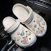 1Set DIY Colorful Powder Shoe Charms Set Fashion Crystal Pearl Flower Shoe Decorations Detachable Shoes Accessories