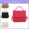 Women's Wholesale Grid Handbag 2024 Spring Fashion New Shoulder Bag Street Trendy Pu Material