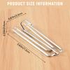 AA58 Window Treatment 4 Prongs Pinch Pleat Drapes Curtain Hooks 20pcs