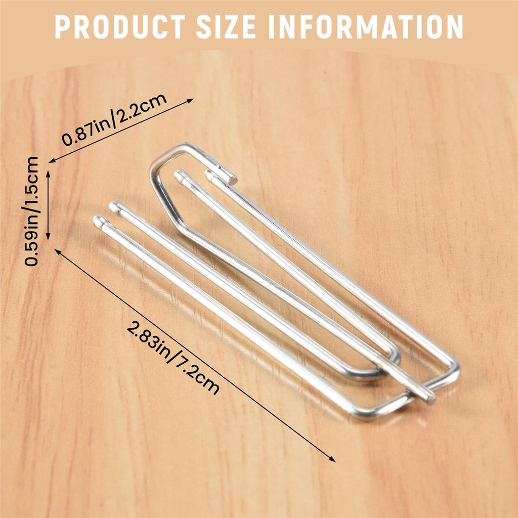 AA58 Window Treatment 4 Prongs Pinch Pleat Drapes Curtain Hooks 20pcs