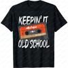 Old School Hip Hop 80s 90s Unisex Tee Vintage Mixtape Cassette Tape TShirt for Mens Music Lovers Streetwear Trend Fashion Tops