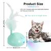 Cats Interactive Toy Automatic Intelligent Car USB Charging LED Indoor Kitten Toy
