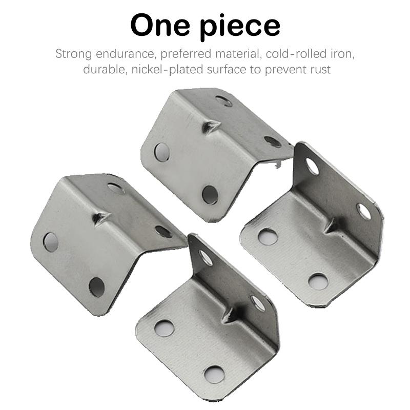 10Pcs Thickened Stainless Steel Triangle Bracket Fixed 90 Degree Right Angle Partition Furniture Hardware Connector Accessories