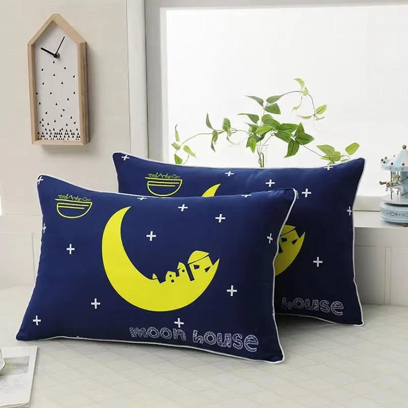 Single Adult Pillow Set with Cases - Perfect for Weddings, Home, Hotel, and Student Use