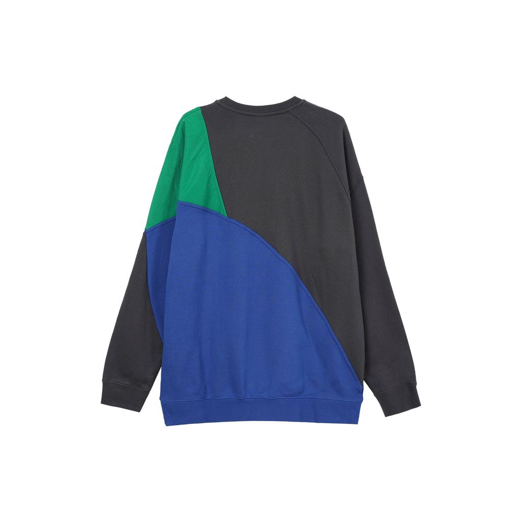 Adidas Originals Trefoil Colorblock Logo Print Crew Neck Sweatshirt Men Tops HF5944
