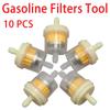 10pcs Professional Motorcycle Oil Filter Inline Gas Fuel Filter Gasoline Filters Tool For Scooter Moped Scooter Dirt Bike ATV