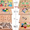 8-in-1 Holzbrettspiel-Sammlung