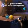 Electric Pet Interactive Ball Indoor Automatic Rolling Magic Ball with LED Light Low Noise Smart Ball Cat Toy for All Age of Cat
