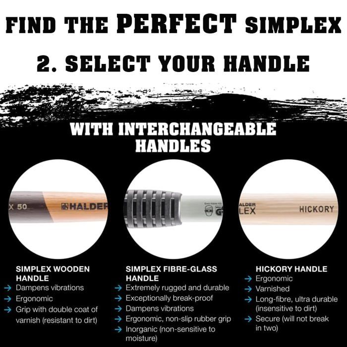 Outils et accessoires - HALDER - Mailappe am.40mm - 630g - Caout.-plast. - Rouge