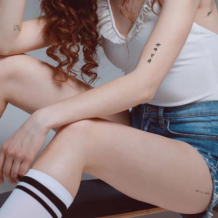 

S24 - I can i will watch me - Mini tattoo stickers with unique design