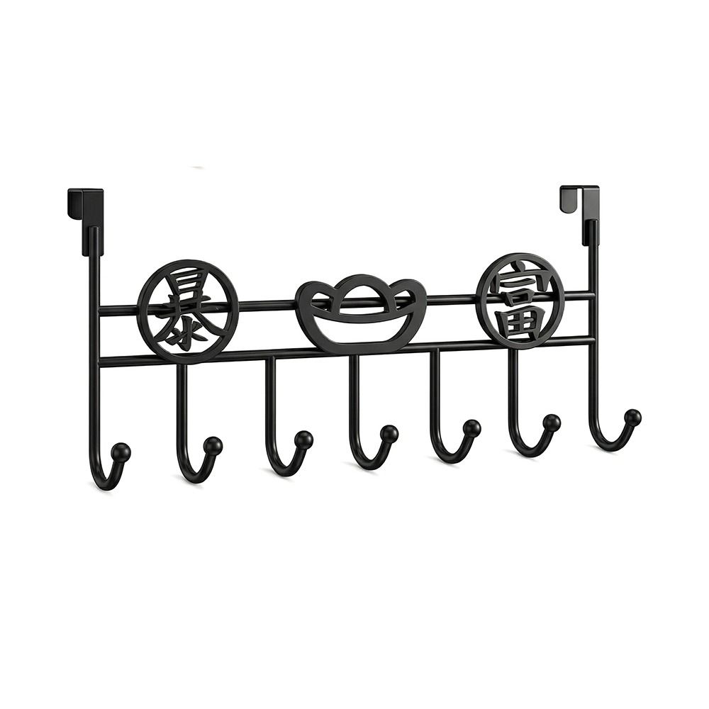 Punch-Free Door Storage Hook Space Saving Hanging Storage Rack Organizer Rack  Wall Hanger