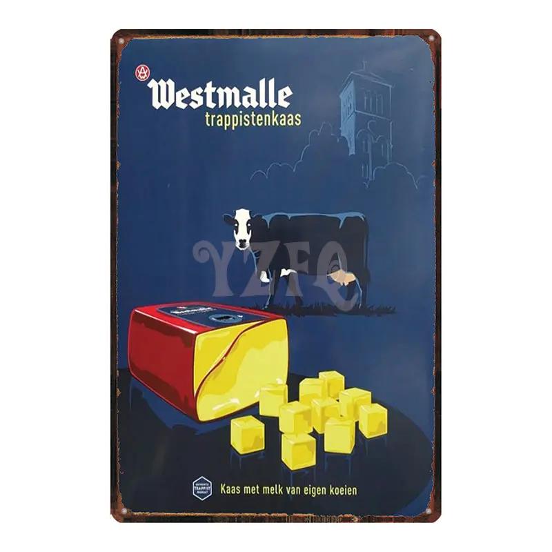 Orval Chimay Westmalle Chouffe Targa in Metallo Vintage per Bar Club Muro Pub Ristorante Decorazione Casa Poster in Ferro DU-3599A