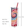 Stainless Steel Straight Cup Creative Skinny Cup Color Double Layer Tie-Dye Hot Sublimation Water Cup